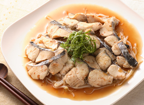 サワラのさっぱりレンジ蒸し サワラのさっぱりレンジ蒸し