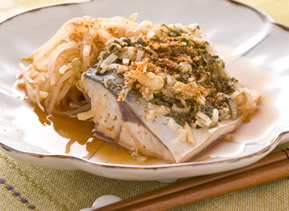 サバの香味ポン酢レンジ蒸し サバの香味ポン酢レンジ蒸し